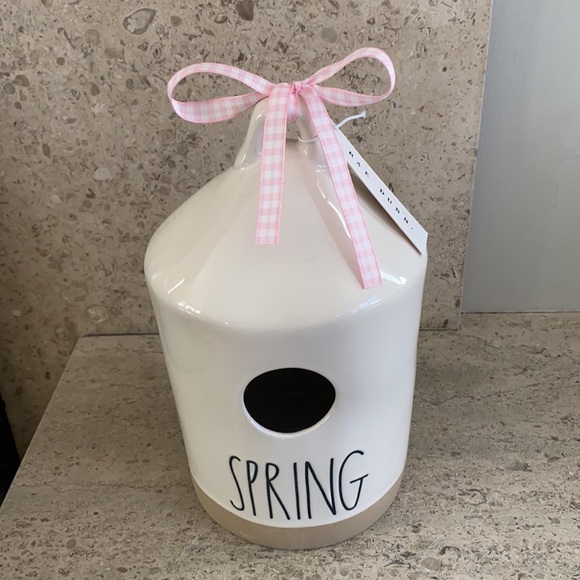 Rae Dunn “Spring” ceramic birdhouse. - Picture 10 of 10
